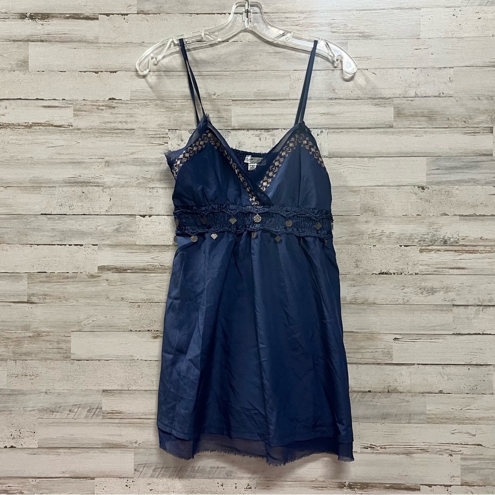 Cecico Navy Spaghetti Strap Top